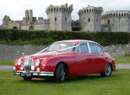 1964 Jag MK2 wedding car hire in Chepstow