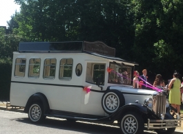 Vintage wedding bus in Portsmouth