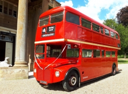 Red Routemaster wedding bus for hire in Colchester