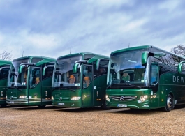 Modern coach for weddings in Cambridge