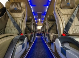 Modern executive coaches for weddings in Ely