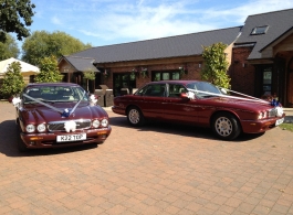 Modern Jaguar wedding cars in Nottinghams