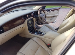 Modern Jaguar wedding car in Bedford