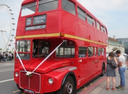 Classic Routemaster Bus for wedding hire in Gloucester