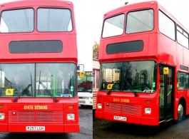 Red bus for weddings in Maidstone