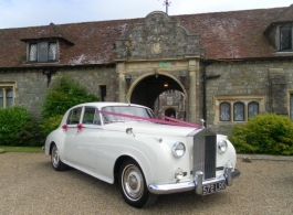 White Rolls Royce for weddings in Rochester