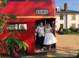 Red Routemaster wedding bus hire in Chepstow