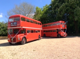 Traditional Red London Bus for wedding hire in Windsor